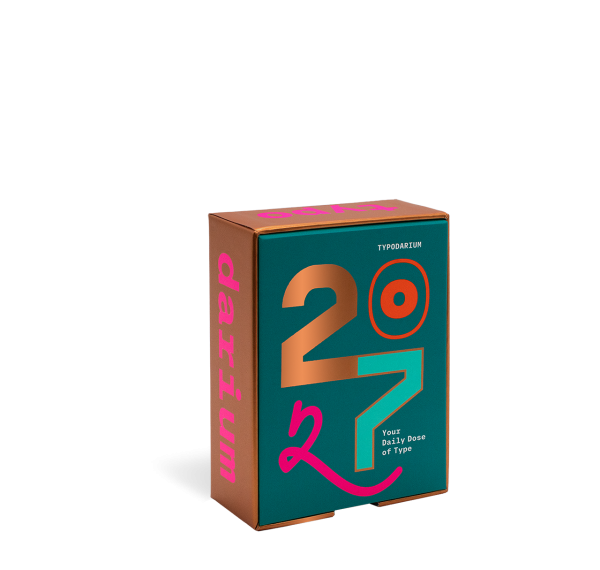 Kalender 2027 . TYPODARIUM