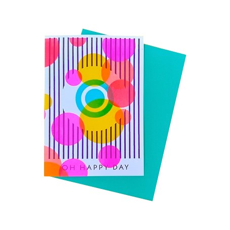 Grußkarte . OH HAPPY DAY