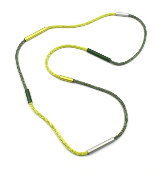 Necklace . SIMPLICITY . Green Lime