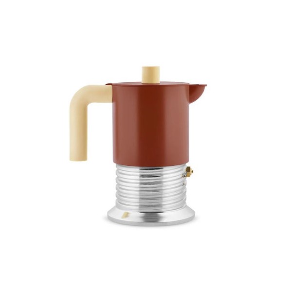 Espresso Coffee Maker 3 Cups . VITE . ALESSI . Brown