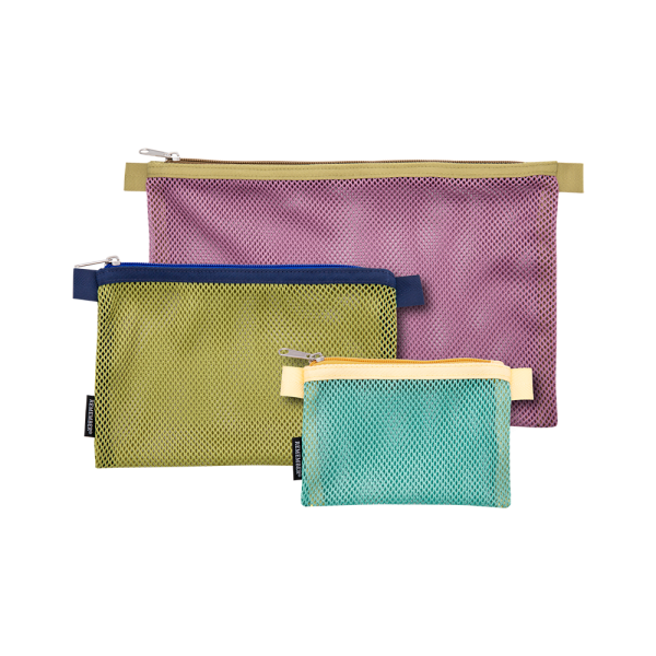 Kosmetiktasche 3er Set . MESH JORDY