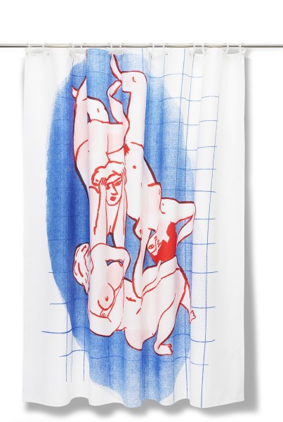 Shower Curtain . THREE BATHERS . KLUB GALOPP