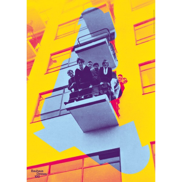 Poster . BALKON . Bauhaus Dessau 100 . edited by muse