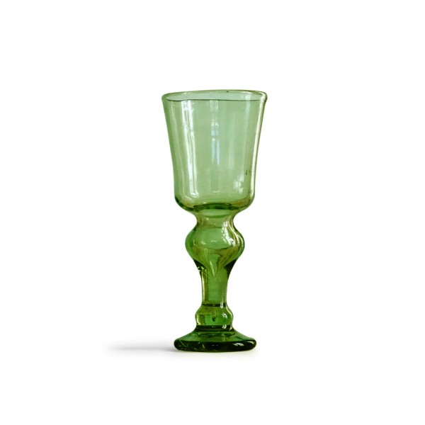 Whine glass . GREEN