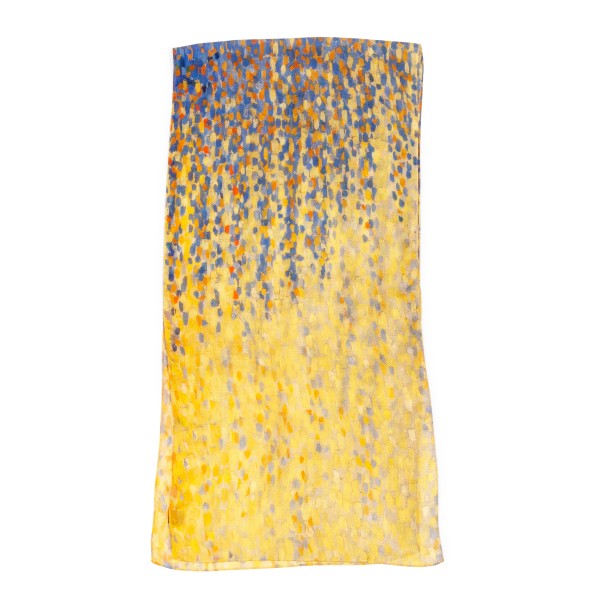 Scarf . POINTILLISMUS . COLLECTION BARBERINI . yellow