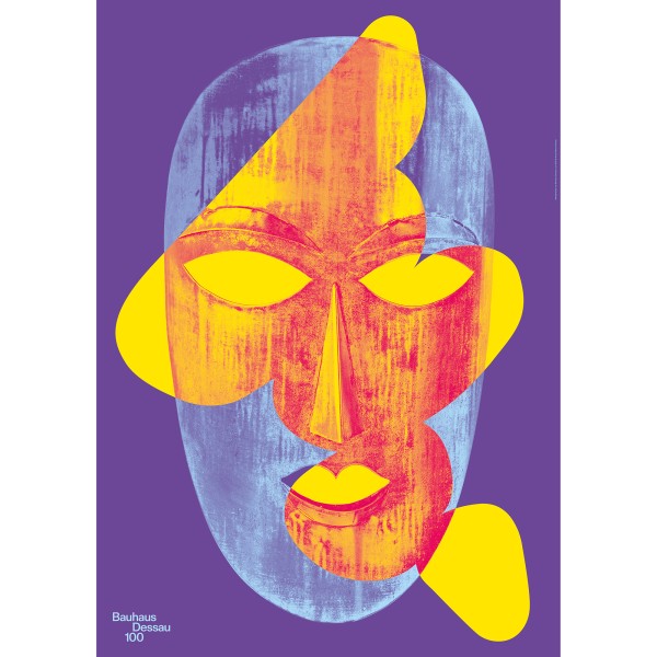 Poster . METALLMASKE . Bauhaus Dessau 100 . edited by muse