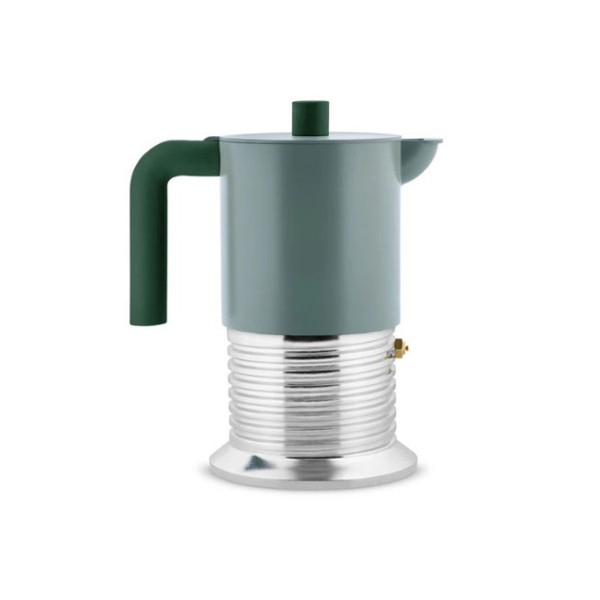 Espresso Coffee Maker 6 Cups . VITE . ALESSI . Green