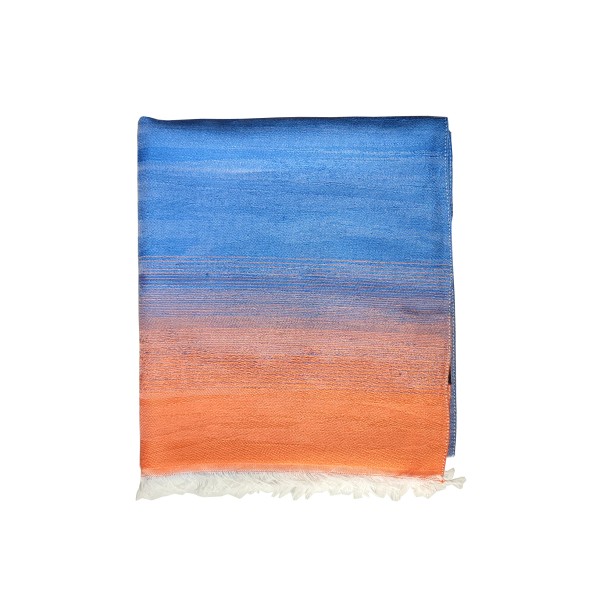 Scarf . HORIZON . Blue orange