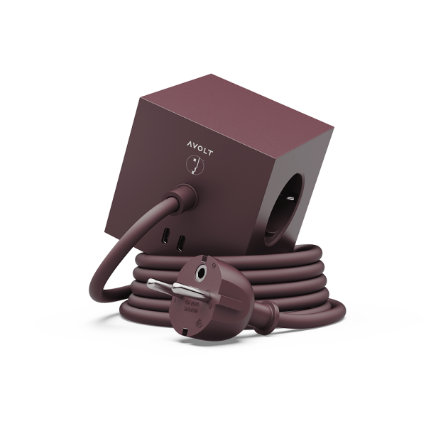 Verteiler . AV SQUARE 1 BAUHAUS . mulberry red