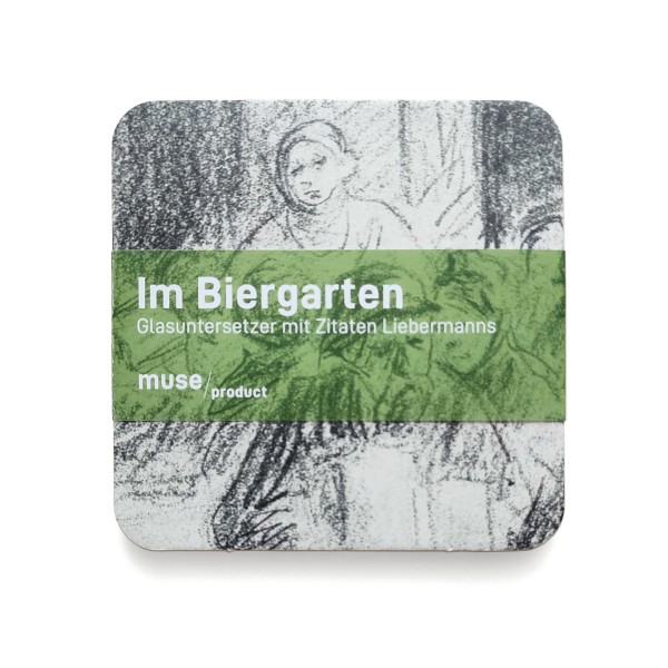 Bierdeckel 4er Set . AVANTGARDE . ZITATE MAX LIEBERMANN . edited by muse