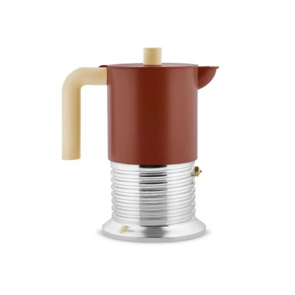 Espresso Coffee Maker 6 Cups . VITE . ALESSI . Brown