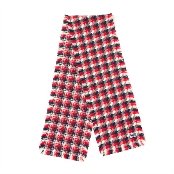 Scarf . KIJINOKANOSEI . Ishidatami red